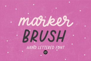 MARKER BRUSH Handmade Script Font Download