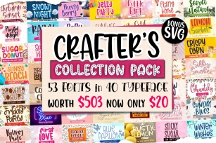 The Crafters Collection Pack Font Bundle ! Font Download