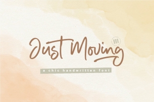 Just Moving- A Chic Handwritten Font Font Download
