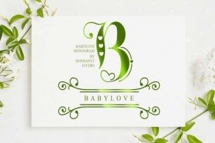 Babylove Monogram Font Download