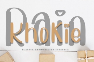 Khokie Rain - Handwritten Typeface Font Font Download