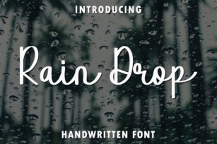 Rain Drop Font Download