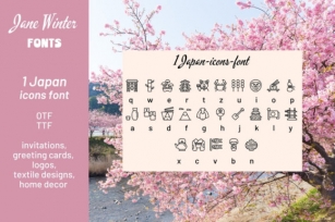 Japan Icons Font Download