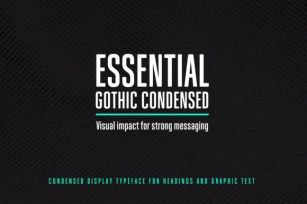 Essential Gothic Condensed Font Download