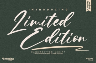 Limited Edition Font Download