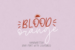 Blood Orange Duo Font Download