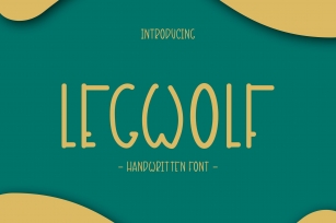 Legwolf - Handwritten Font DR Font Download
