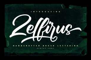 Zelfirus - Handcrafted Brush Lettering Script Font Font Download