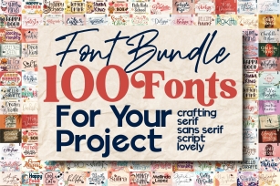 Mega Bundle 100 Font - Letterena Studios Font Download
