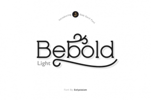 Bebold - Light Font Download