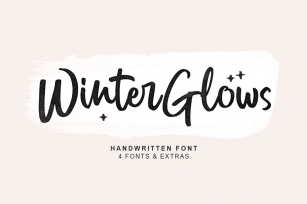 Winter Glows Brush Font Download
