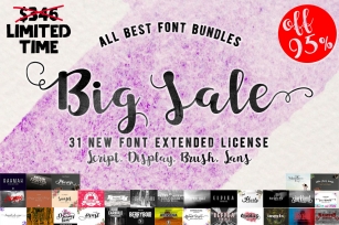 BIG SALE 31 FONTS_SUPER OFF Font Download