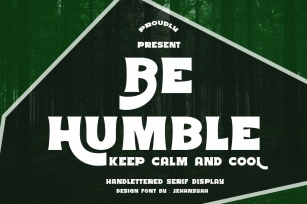 Be Humble Font Download