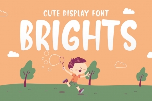 Brights - Cute Display Font Font Download