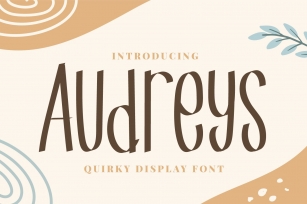 Audreys - Quirky Display Font Font Download