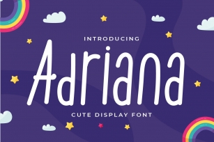 Adriana - Cute Display Font Font Download