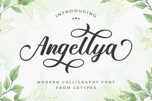 Angellya - Modern Calligraphy Font Font Download
