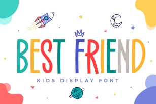 Best Friend - Kids Display Font Font Download