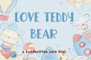 Love Teddy Bear Font Download