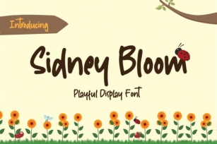 Sidney Bloom Font Download