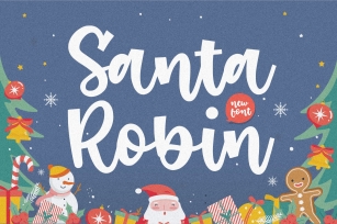 Santa Robin Modern Handbrushed Font Font Download