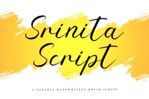 Srinita Font Download