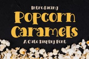 Popcorn Caramels Font Download
