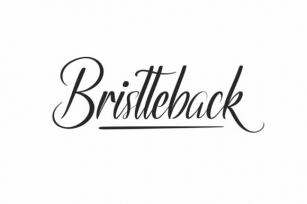 Bristteback Font Download