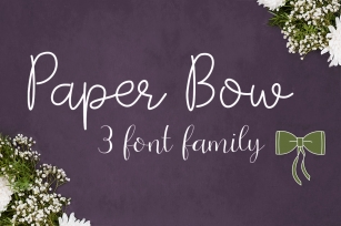 Paper Bow – Script Font Family Font Download