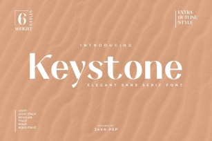Keystone - an elegant sans Font Download