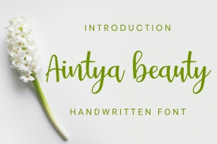 Aintya beauty Font Download