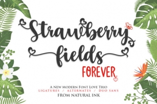 Strawberry Fields Forever Font Download