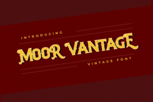 Moor Vantage Font Download