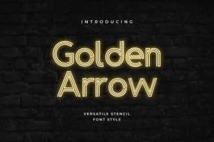 Golden Arrow Font Download