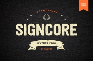 Signcore Font Download