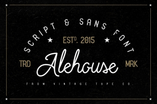 Alehouse Sans + Script Combo Font Download