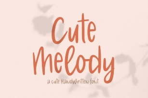 Cute Melody // Cute Handwritten Font Font Download