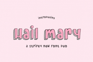 Hail Mary Font Duo Font Download