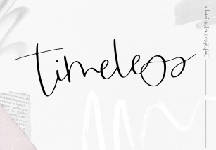 Timeless - Handwritten Script Font Font Download