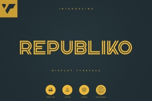 Republiko - Display Typeface Font Download