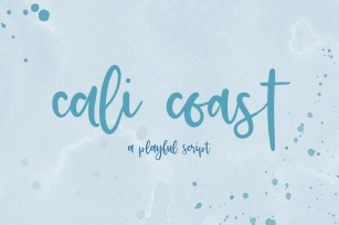 Cali Coast Script Font Font Download