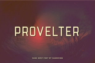 Provelter Font Download