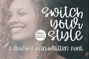 Switch your style-a quirky handwritten font Font Download