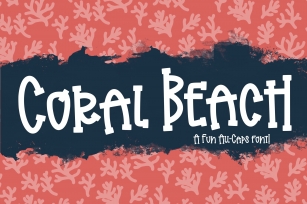 Coral Beach a Playful Font Font Download