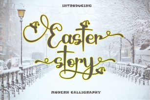 Easter Story - Modern Calligraphy Font Download