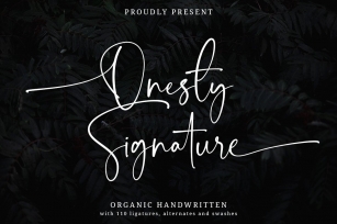 Onesty Signature Font Download