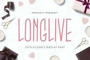 Longlive - Lovely Display Font Font Download