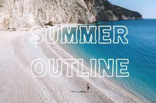 Summer Outline Font Font Download