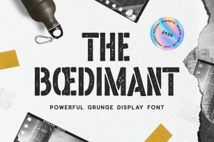 Boedimant - Grunge Display Font Font Download