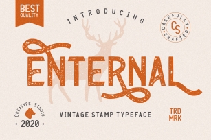 Enternal Vintage Stamp Typeface Font Download